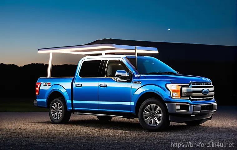 포드 F 150 하이브리드와 GMC 시에라 비교 - Prompt 1: "Modern Power and Innovation: Ford F-150 Hybrid in Action"**