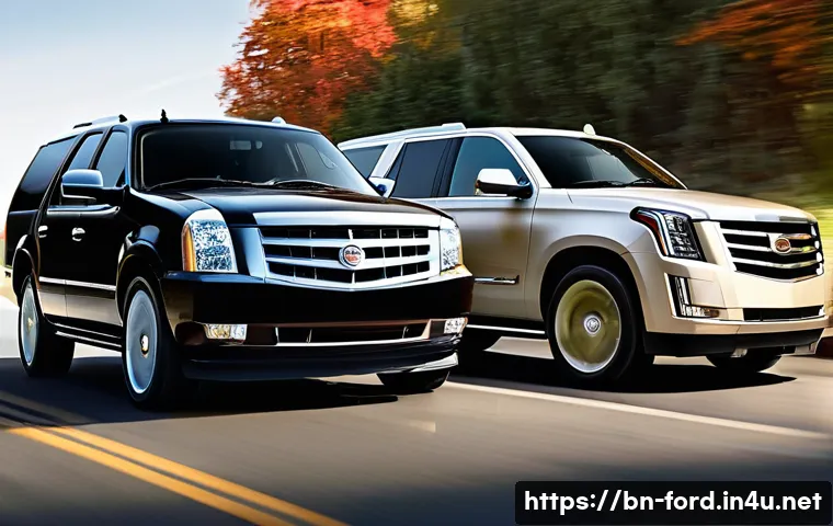 포드 익스페디션과 캐딜락 에스컬레이드 비교 관련 이미지 2